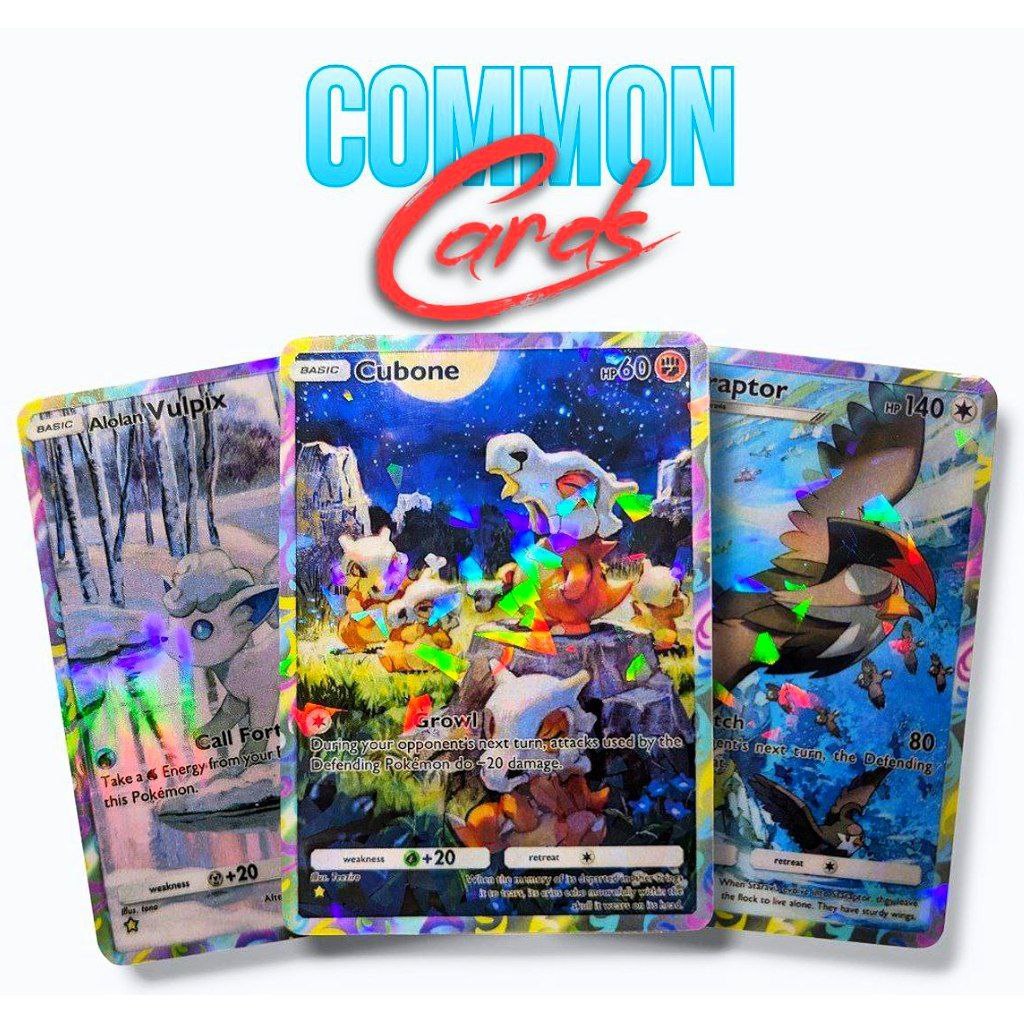 3x Pokemon Pocket Cards Lot - Custom made cards with foil