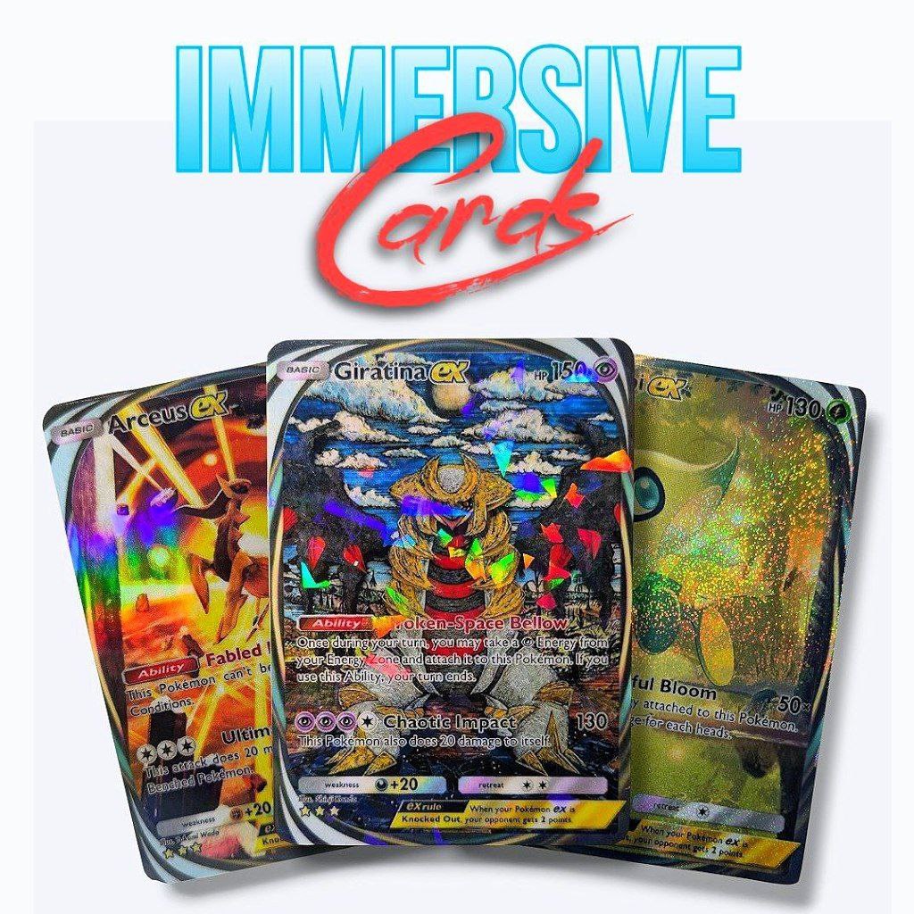 1x Pokemon Pocket Cards Lot - Custom made cards with foil