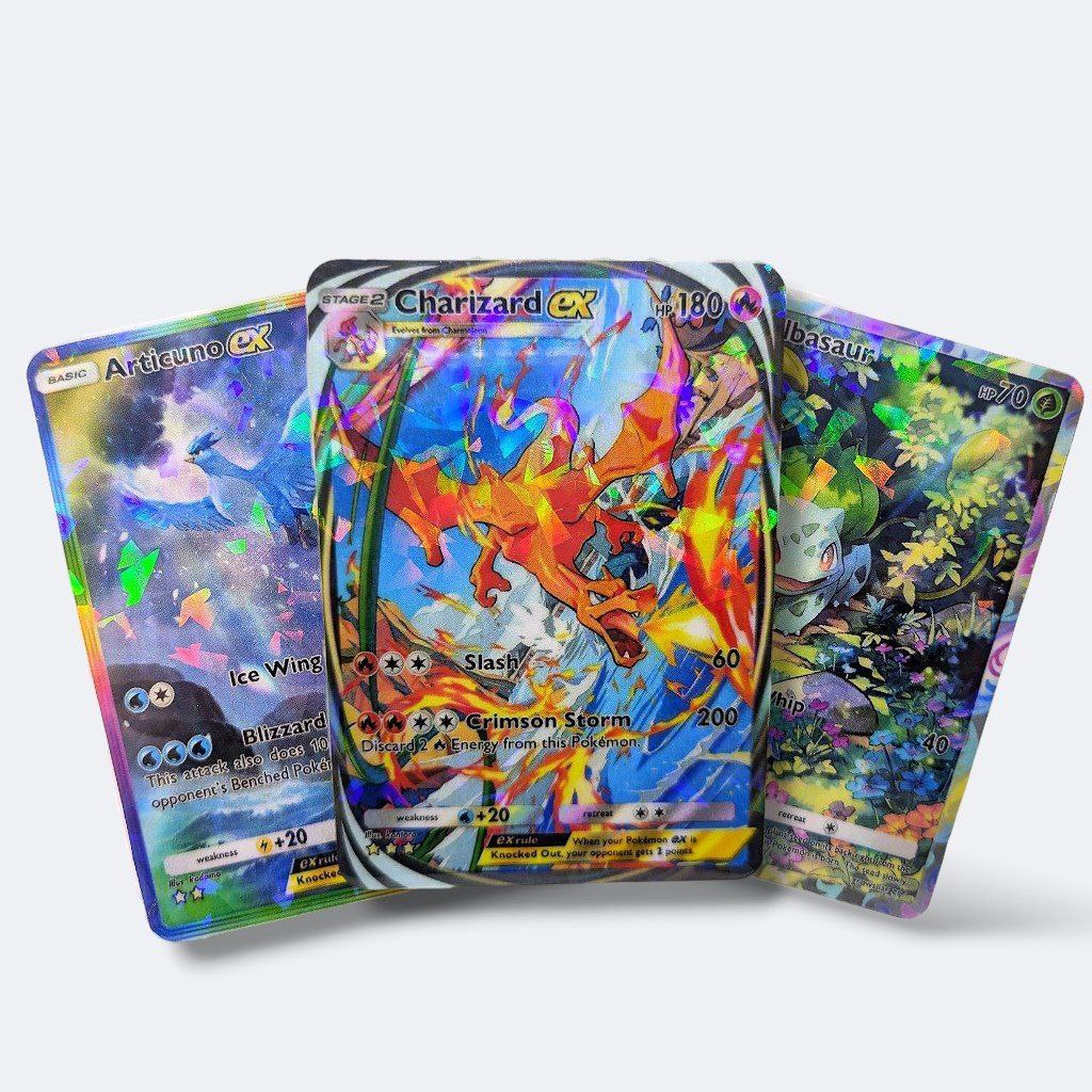 5x Pokemon Pocket Cards Lot - Custom made cards with foil
